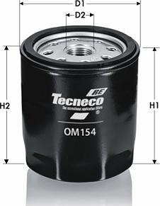 Tecneco Filters OM154 - Масляний фільтр autocars.com.ua