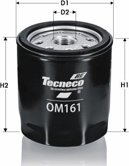 Tecneco Filters OM161 - Масляний фільтр autocars.com.ua