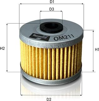 Tecneco Filters OM211 - Масляний фільтр autocars.com.ua