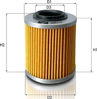 Tecneco Filters OM213 - Масляный фильтр avtokuzovplus.com.ua