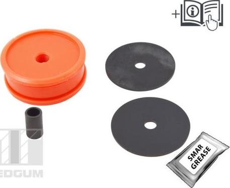 Tedgum 00087491 - Опора, диференціал autocars.com.ua