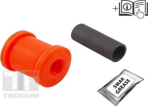 Tedgum 00307675 - Сайлентблок, важеля підвіски колеса autocars.com.ua