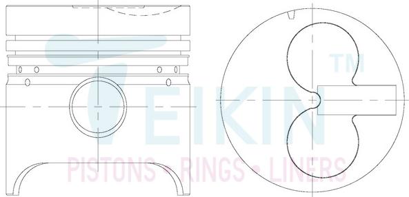 Teikin 32126.050 - Поршень autocars.com.ua
