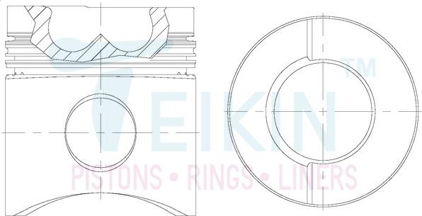 Teikin 34137A-6.STD - Поршень avtokuzovplus.com.ua