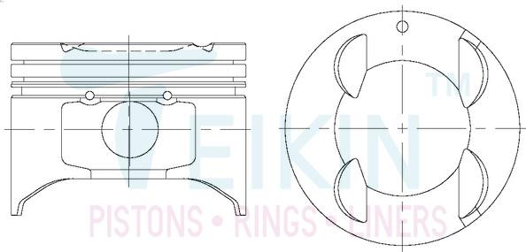 Teikin 42661.050 - Поршень autocars.com.ua