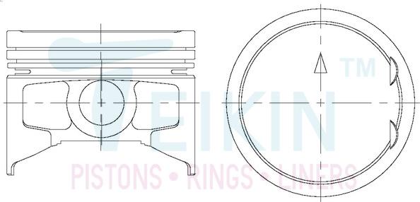 Teikin 43217.025 - Поршень avtokuzovplus.com.ua