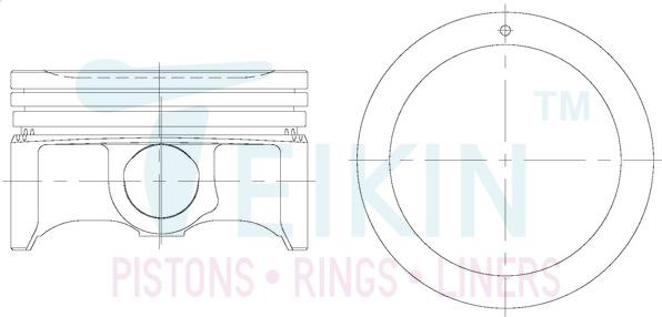 Teikin 45145.025 - Поршень autocars.com.ua