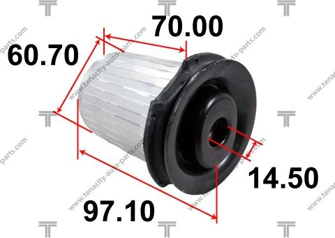 Tenacity AAMBE1002 - Сайлентблок, рычаг подвески колеса avtokuzovplus.com.ua