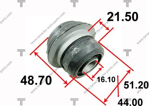 Tenacity AAMBE1007 - Сайлентблок, важеля підвіски колеса autocars.com.ua