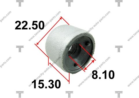 Tenacity AAMFO1017 - Сайлентблок, рычаг подвески колеса autodnr.net