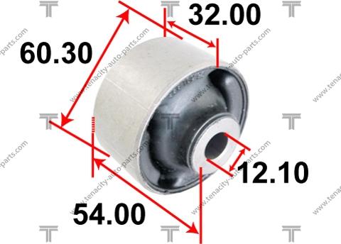 Tenacity AAMGM1001 - Сайлентблок, рычаг подвески колеса autodnr.net