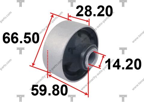 Tenacity AAMHY1008 - Сайлентблок, рычаг подвески колеса avtokuzovplus.com.ua