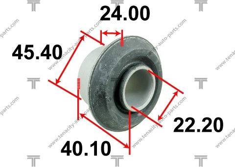 Tenacity AAMMA1023 - Сайлентблок, рычаг подвески колеса avtokuzovplus.com.ua
