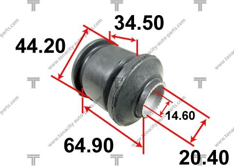 Tenacity AAMMI1024 - Сайлентблок, рычаг подвески колеса avtokuzovplus.com.ua