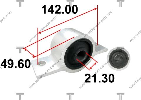 Tenacity AAMNI1023 - Сайлентблок, рычаг подвески колеса autodnr.net