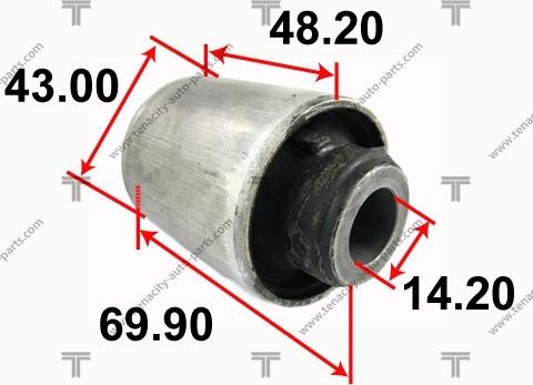 Tenacity AAMNI1049 - Сайлентблок, рычаг подвески колеса avtokuzovplus.com.ua