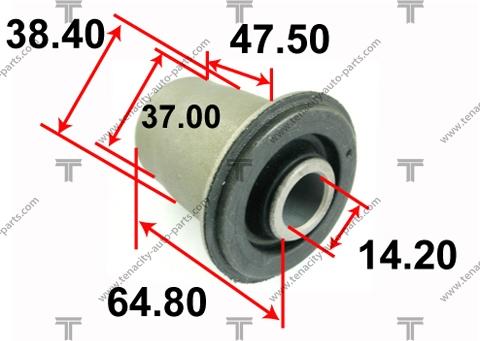 Tenacity AAMSU1015 - Сайлентблок, рычаг подвески колеса avtokuzovplus.com.ua