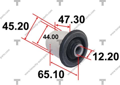 Tenacity AAMSU1016 - Сайлентблок, рычаг подвески колеса avtokuzovplus.com.ua