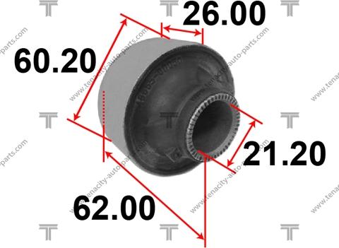 Tenacity AAMTO1086 - Сайлентблок, рычаг подвески колеса avtokuzovplus.com.ua