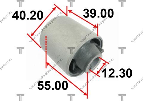 Tenacity AAMTO1096 - Сайлентблок, рычаг подвески колеса autodnr.net