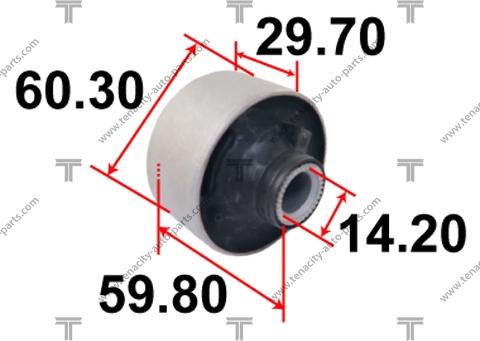 Tenacity AAMTO1109 - Сайлентблок, рычаг подвески колеса avtokuzovplus.com.ua