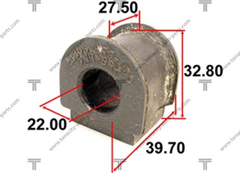 Tenacity ASBHO1002 - Втулка, стабілізатор autocars.com.ua