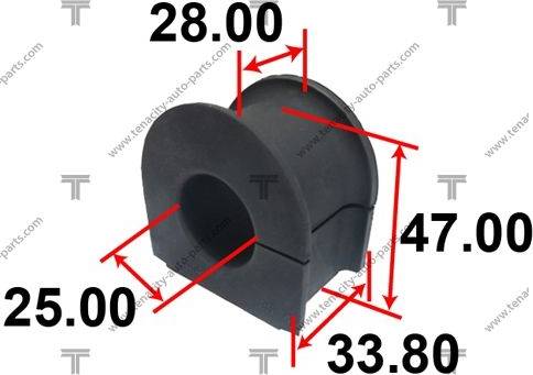 Tenacity ASBHO1007 - Втулка, стабилизатор avtokuzovplus.com.ua