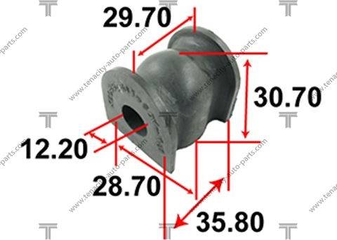 Tenacity ASBHO1027 - Втулка, стабілізатор autocars.com.ua