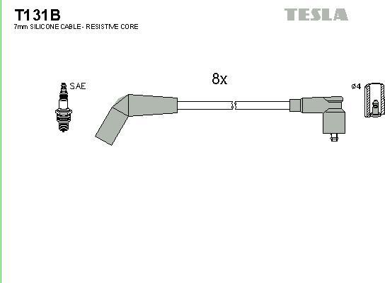 TESLA T131B - Комплект проводів запалювання autocars.com.ua