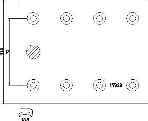 Textar 1723807 - Комплект тормозных башмаков, барабанные тормоза autodnr.net