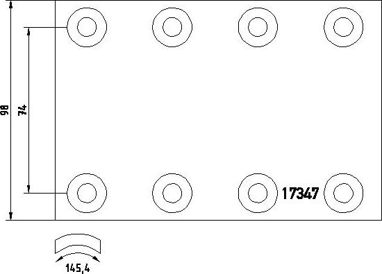 Textar 1734704 - Комплект тормозных башмаков, барабанные тормоза autodnr.net