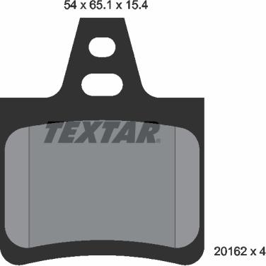 Textar 89000500 - Комплект гальм, дисковий гальмівний механізм autocars.com.ua