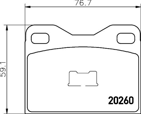 Textar 2026002 - Гальмівні колодки, дискові гальма autocars.com.ua