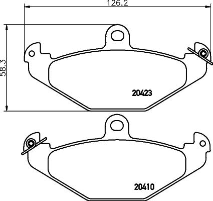 Textar 2041002 - Гальмівні колодки, дискові гальма autocars.com.ua