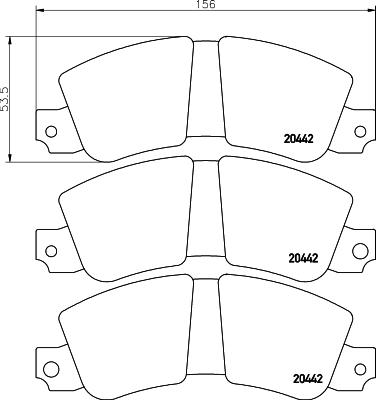 Textar 2044201 - Гальмівні колодки, дискові гальма autocars.com.ua