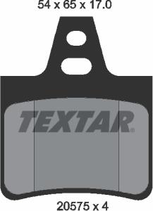 Textar 2057511 - Тормозные колодки, дисковые, комплект autodnr.net