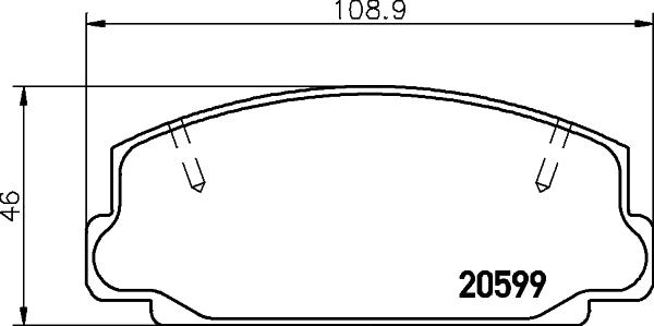 Textar 2059902 - Гальмівні колодки, дискові гальма autocars.com.ua