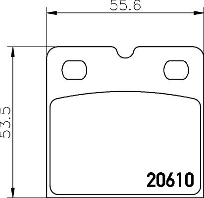 Textar 2061003 - Тормозные колодки, дисковые, комплект avtokuzovplus.com.ua