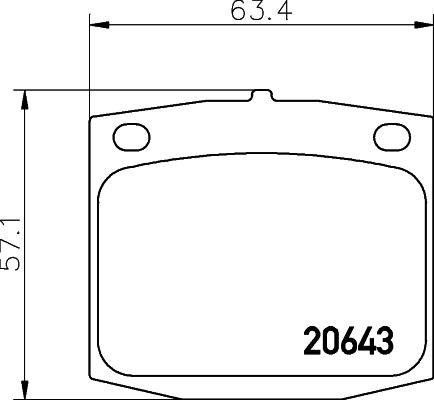 Textar 2064301 - Тормозные колодки, дисковые, комплект avtokuzovplus.com.ua