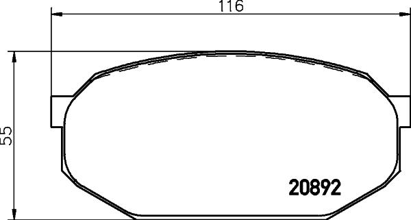 Textar 2089202 - Гальмівні колодки, дискові гальма autocars.com.ua