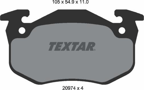 Textar 89009700 - Дисковый тормозной механизм, комплект autodnr.net