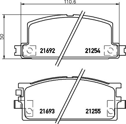 Textar 2125401 - Гальмівні колодки, дискові гальма autocars.com.ua