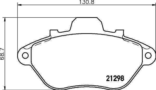 Textar 2129801 - Гальмівні колодки, дискові гальма autocars.com.ua