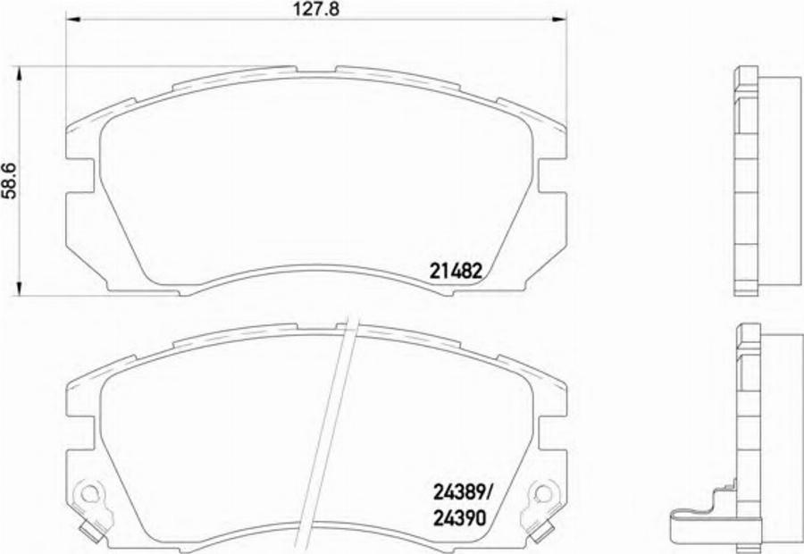 Textar 2148201 - Гальмівні колодки, дискові гальма autocars.com.ua