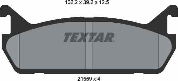 Textar 2155901 - Тормозные колодки, дисковые, комплект autodnr.net