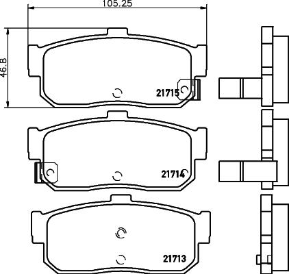 Textar 2171303 - Тормозные колодки, дисковые, комплект autodnr.net