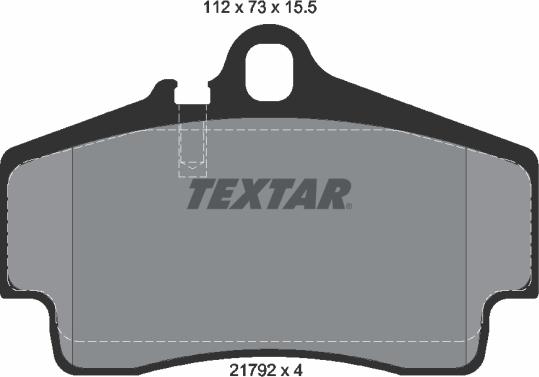 Textar 2179203 - Гальмівні колодки, дискові гальма autocars.com.ua