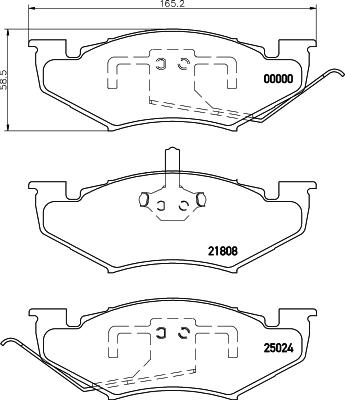 Textar 2180701 - Тормозные колодки, дисковые, комплект avtokuzovplus.com.ua