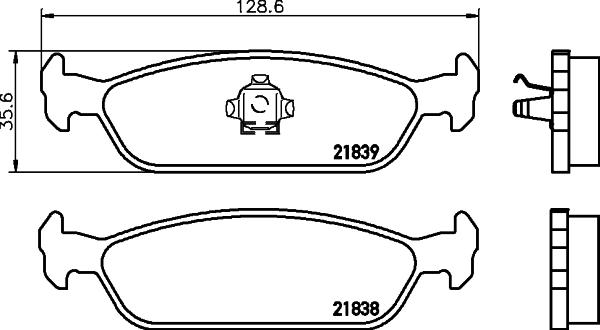 Textar 2183801 - Гальмівні колодки, дискові гальма autocars.com.ua