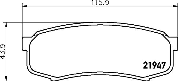 Textar 2194703 - Гальмівні колодки, дискові гальма autocars.com.ua